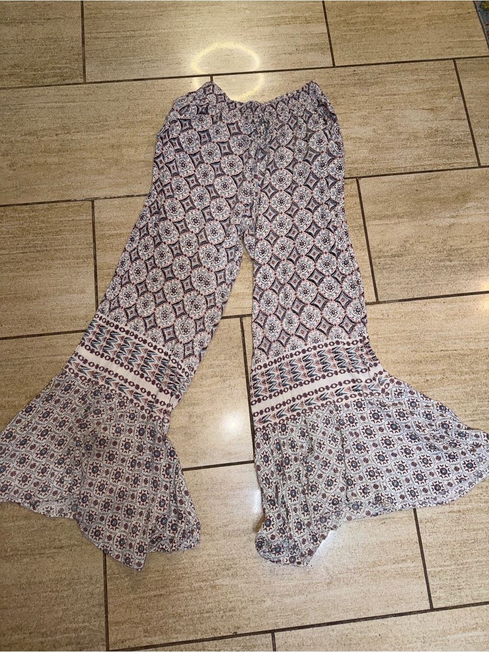 Nostalgia Pants Size Small-Boho Hippy Bottom Flair Stretch Waist